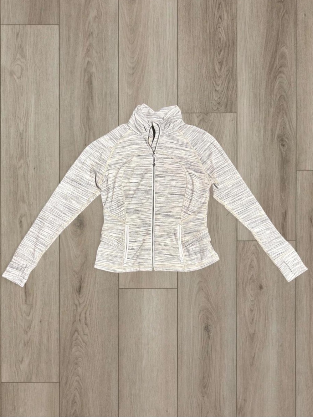 White & Grey Lululemon Define Jacket